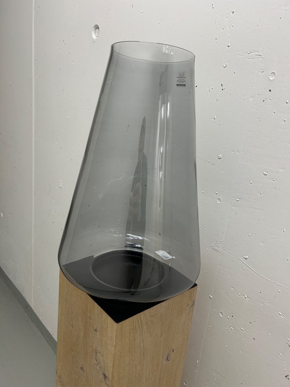 Portacandele: Glas-Windlicht auf quardratischem Eichenholz-Podest – Nuovo (secondo la descrizione) da Wallisellen venduto da chris456 3