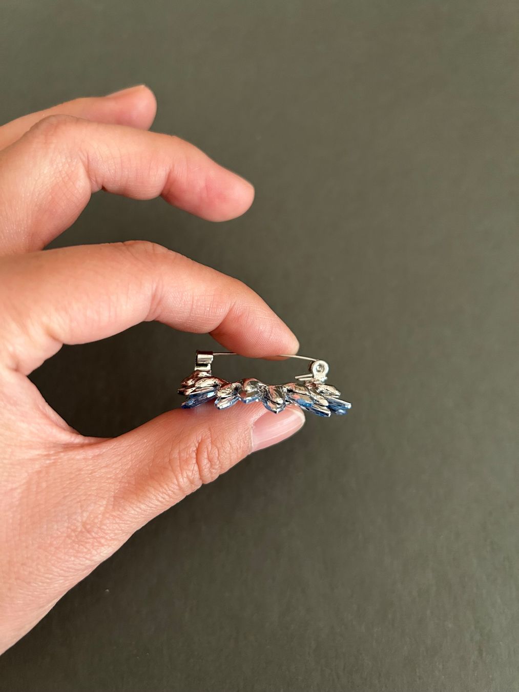 Spille & Fermagli: Brooch - blue flower – Nuovo (secondo la descrizione) da Basel venduto da lau_982w 2