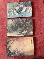 3 Gemälde im chinesischen Vintage-Stile