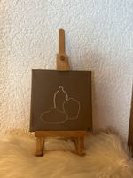 Tableau brodé sur toile  fait main