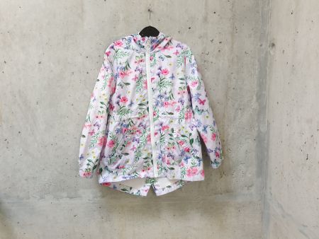 Parka coupe-vent C&A, blanc, motif fleuri, fille, taille 122