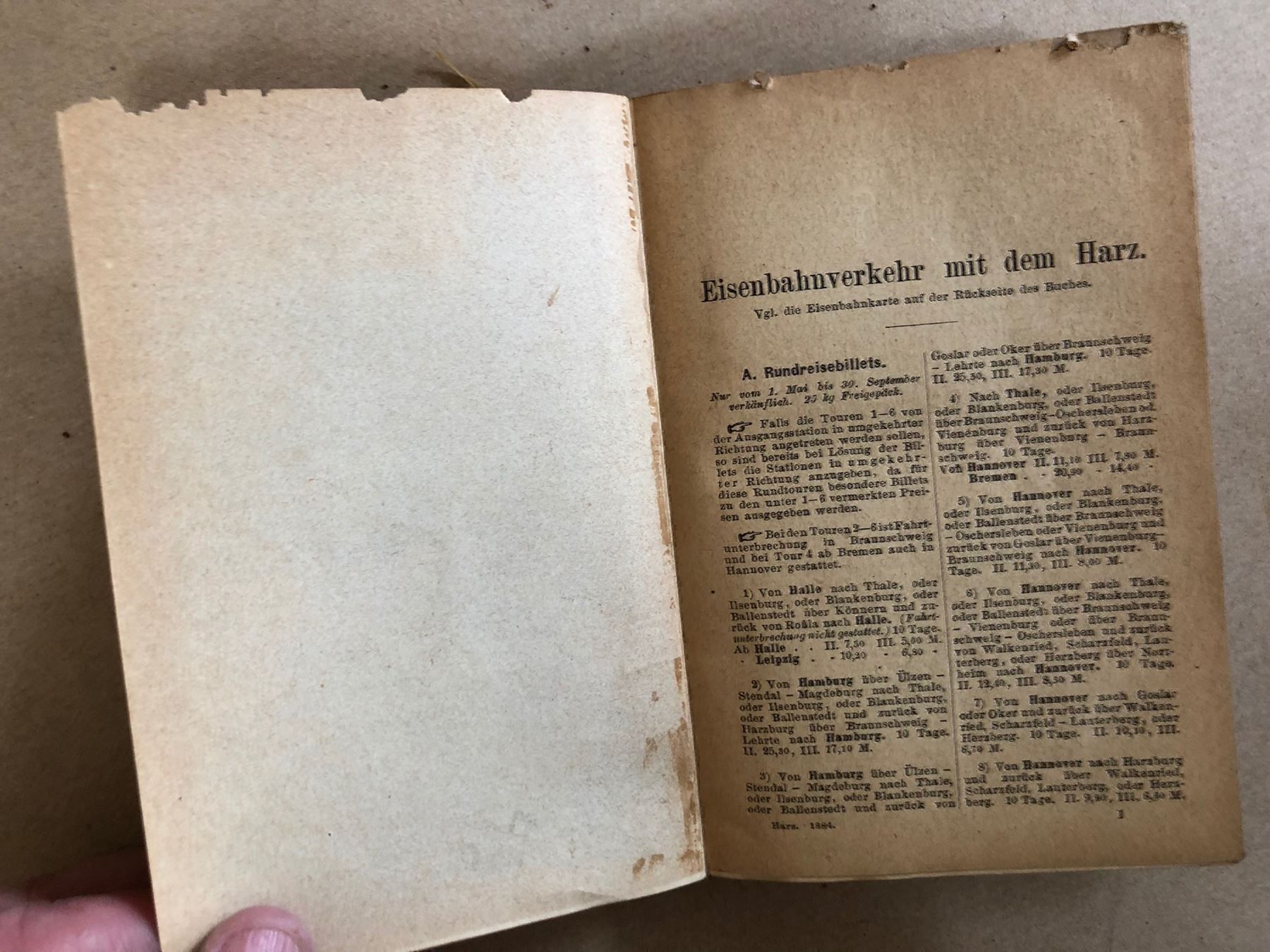 Libri: Meyers Reisebücher: Der Harz 1884 – Usato da Zürich venduto da allp 2