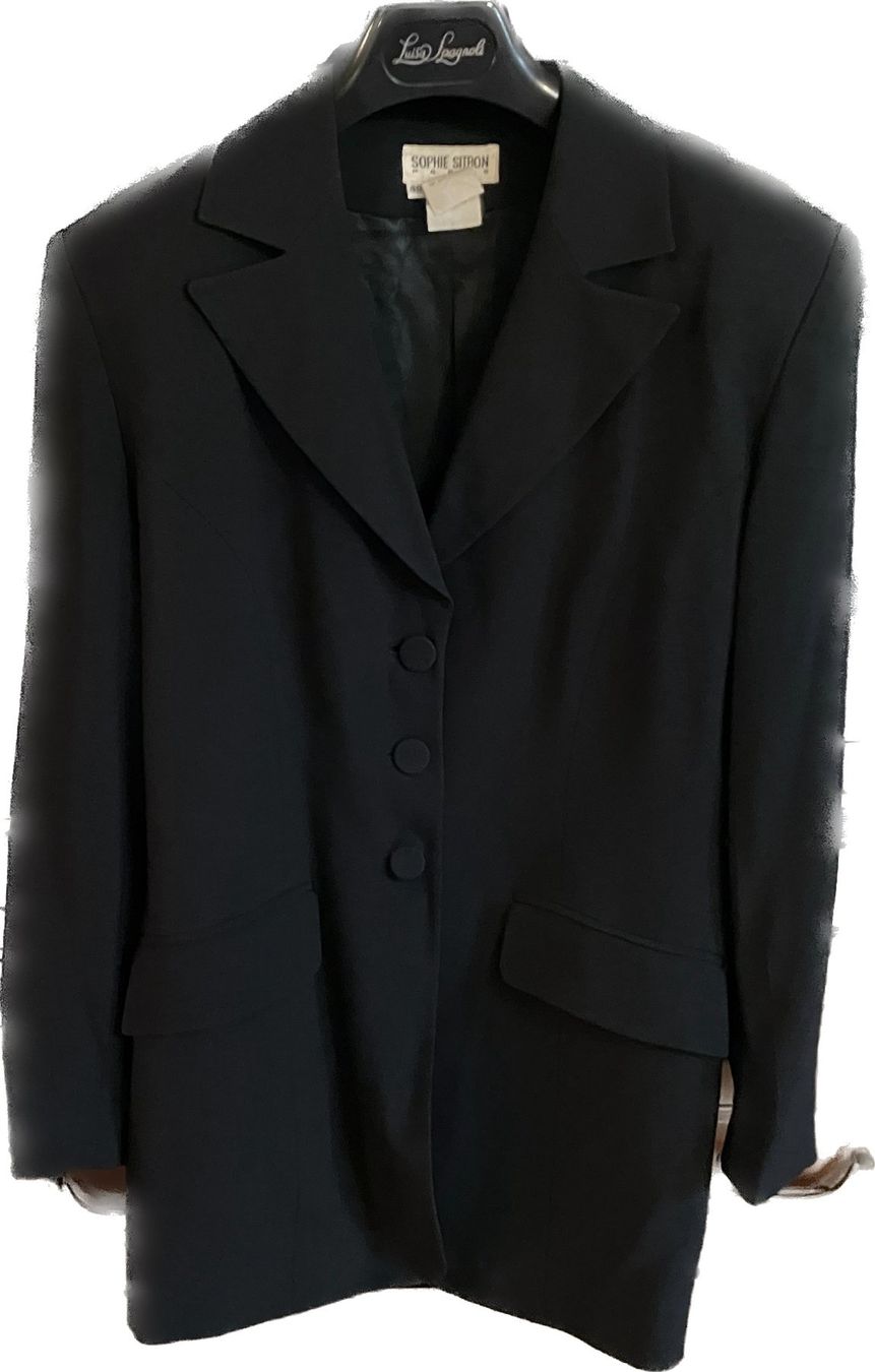 Giacche: Veste Blazer noire élégante, vintage, Taille 40 – Nuovo (secondo la descrizione) da Chêne-Bougeries venduto da Vintage-Era