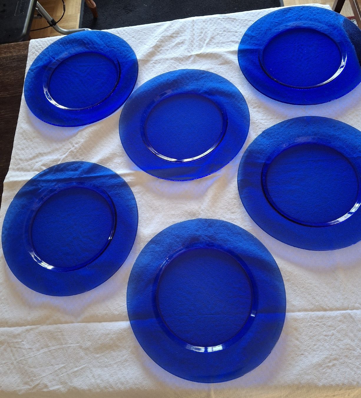 Assiettes: 6 Grosse Glasteller – D'occasion à Môtier (Vully) par Champperbou