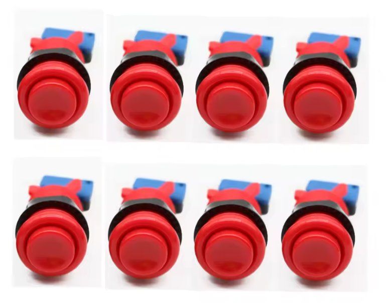 Controller: 8Stk Happ Style Microswitch Arcade Push Button 30mm MAME DIY – Nuovo e nell'imballaggio originale da Illnau venduto da diy-shop