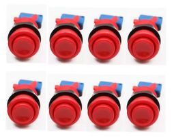 8Stk Happ Style Microswitch Arcade Push Button 30mm MAME DIY