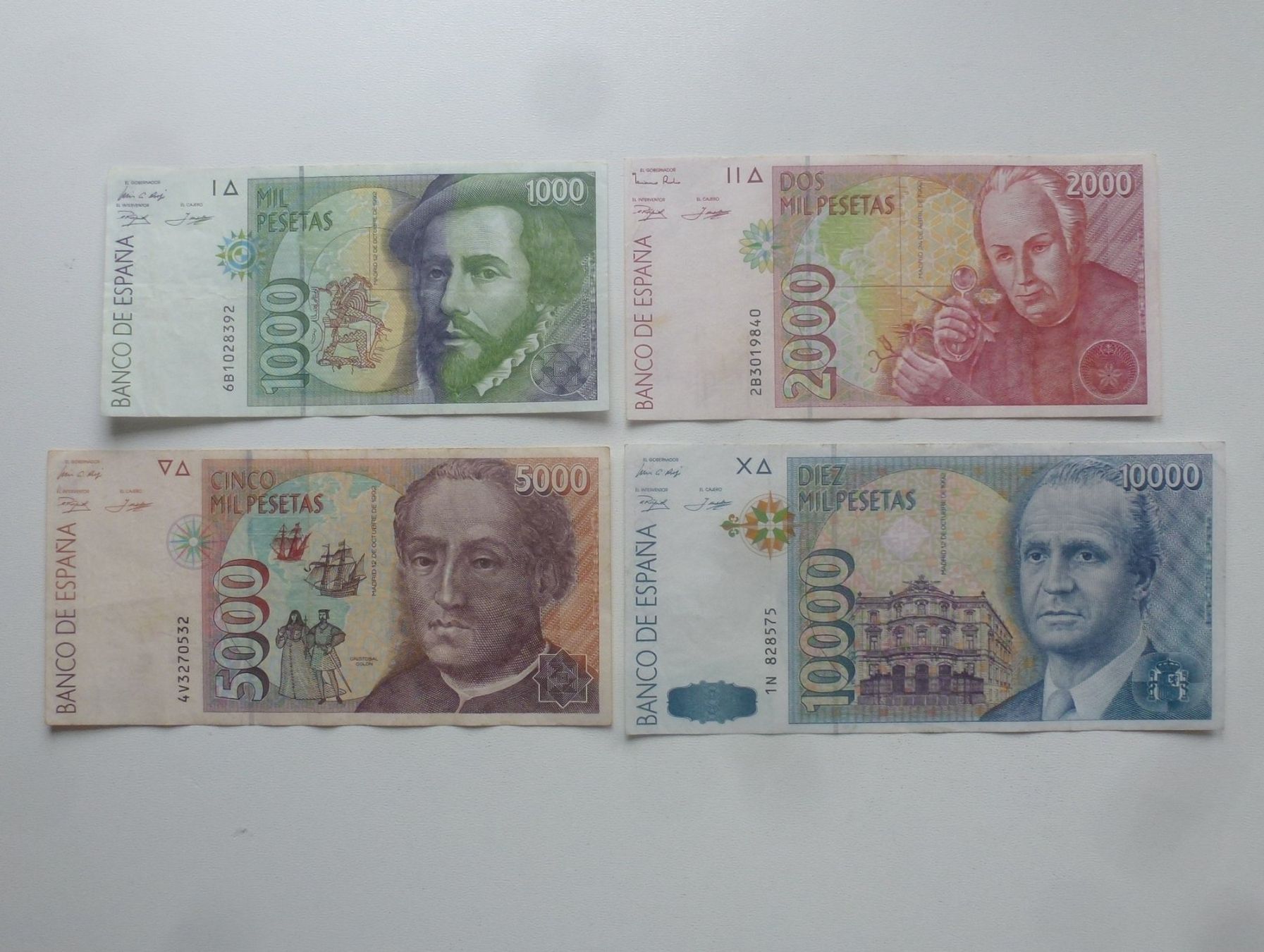 Banknoten: Lot ++ 4 Banknoten aus Spanien – Gebraucht aus Walkringen von Casablanca777 1