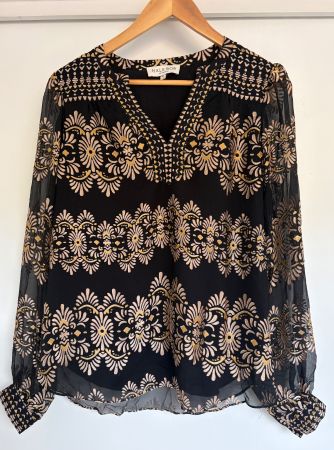 Hale Bob Bluse mit Seide Gr.M