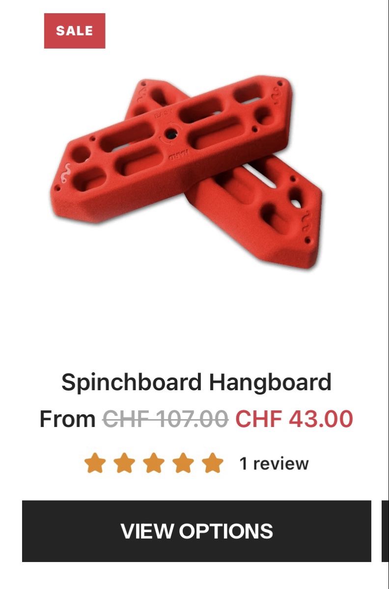 Kletterwände & Klettergriffe: Max Climbing Adjustable Hangboard Climbing Training – Gebraucht aus Rhäzüns von razzzzz 3