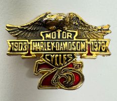 PIN Harley Davidson Jubiläum 75 Jahre , RARE!!! 90er Jahre
