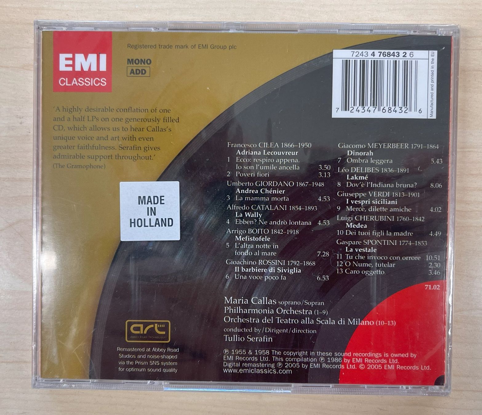 CD: Maria Callas - Operatic Arias CD – Nuovo e nell'imballaggio originale da Oftringen venduto da Vucki 1