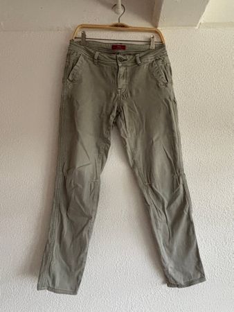 Damenhose, Khaki, Grösse M, von S. Oliver