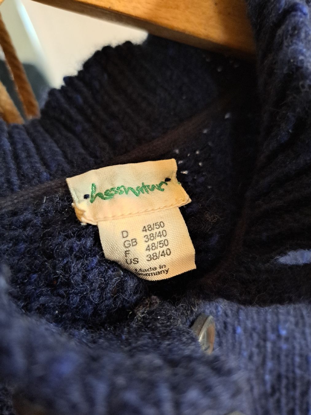 Hessnatur Maglioni & Felpe: HESSNATUR Wollpullover Henley Pullover Pulli 48 50 M L Wolle – Usato da Mollis venduto da Fauchi99 6