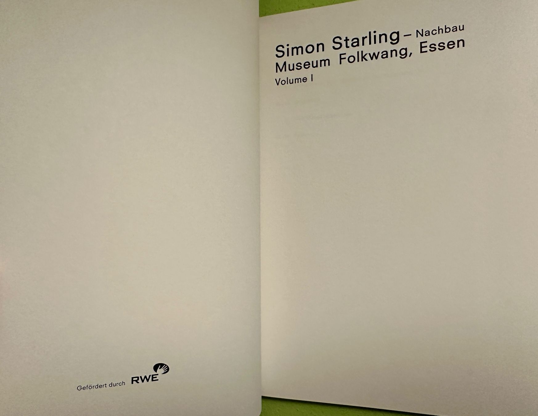 Libri: Simon Starling: Nachbau. – Usato da Zürich venduto da allp 2