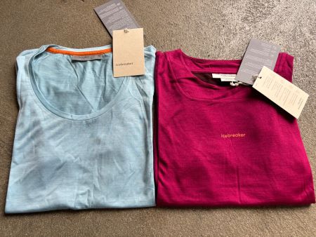 T-shirts Mérinos Icebreaker Femme Taille M pack 2