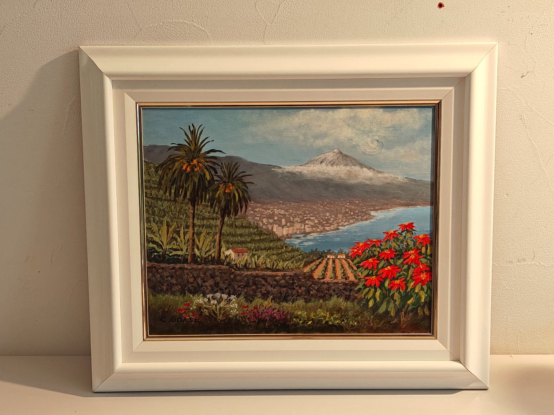Dipinti: Ölgemälde Teneriffa-Landschaft - Teide Vulkan - signiert – Usato da Birr venduto da DisDas