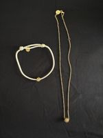 PURELEI Schmuckset Kette und Armband Gold Knot neuwertig