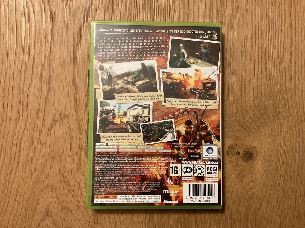 Jeux: Far Cry 2 - Xbox 360 – D'occasion à Gelterkinden par isleb4 1