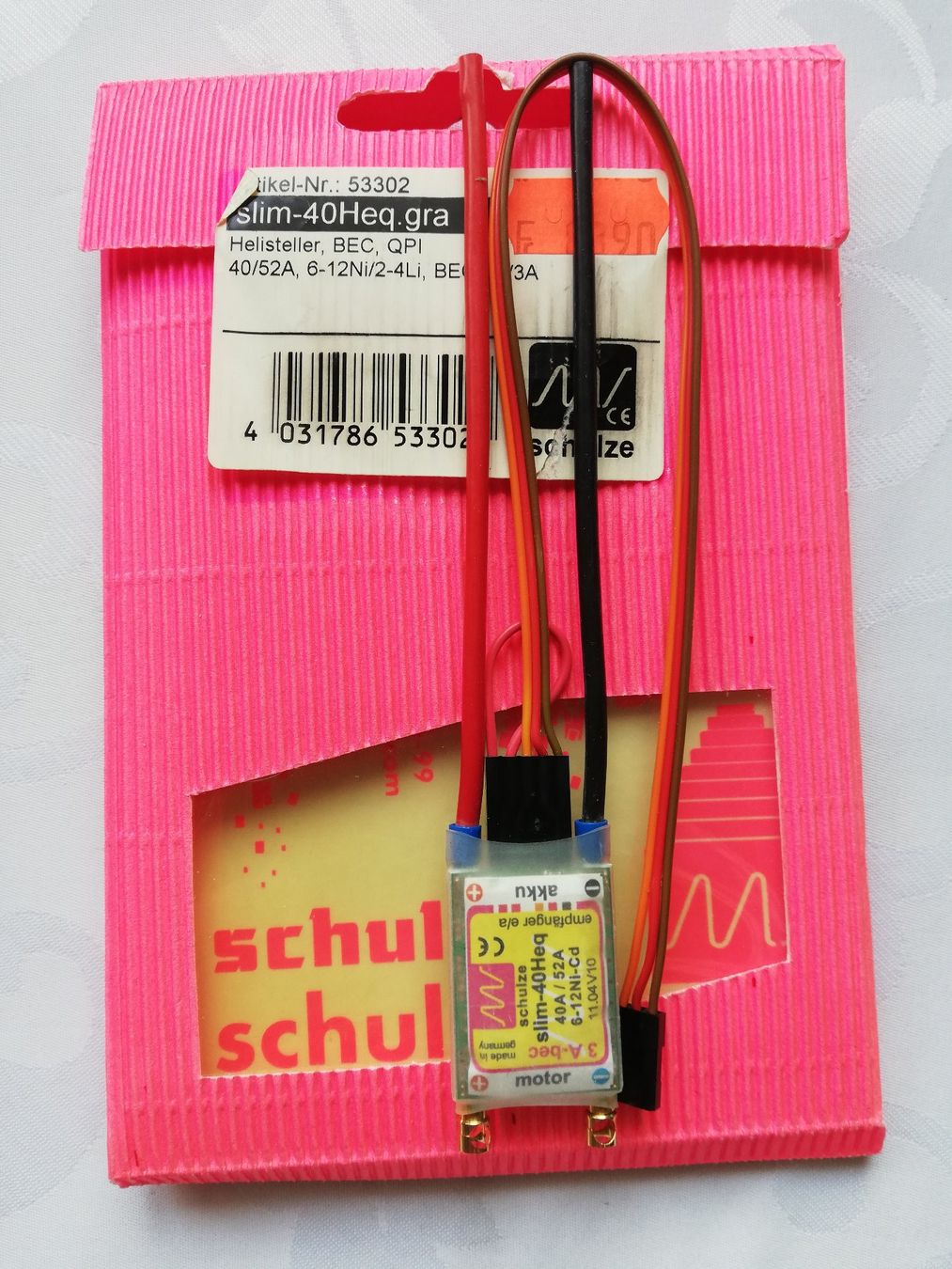 Modellismo RC: Schulze Regler slim-40Heq.gra – Nuovo e nell'imballaggio originale da Witterswil venduto da ushornet