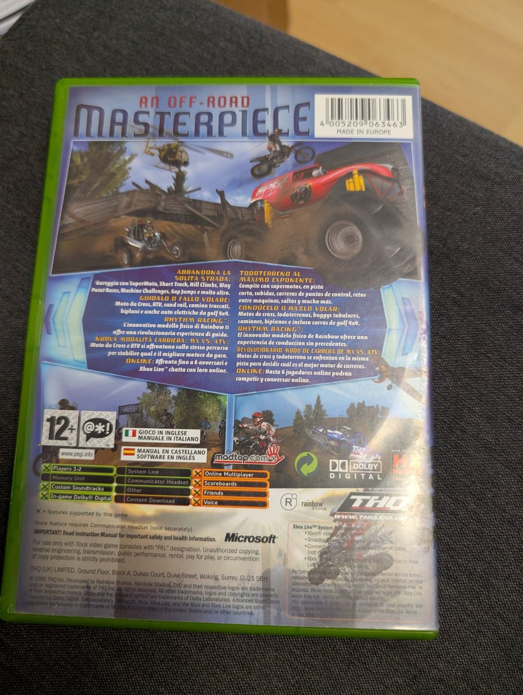 Giochi: Mx vs ATV unleashed Microsoft Xbox – Usato da Giubiasco venduto da Ticinerd 1