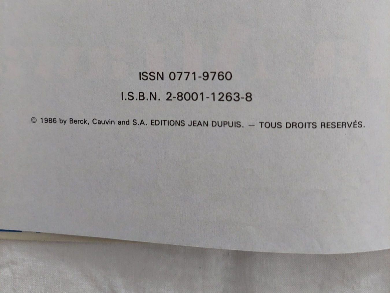 BD: Sammy T.20 Ma Attaway EO 1986 BE – D'occasion à Genève par Blu_BD 2