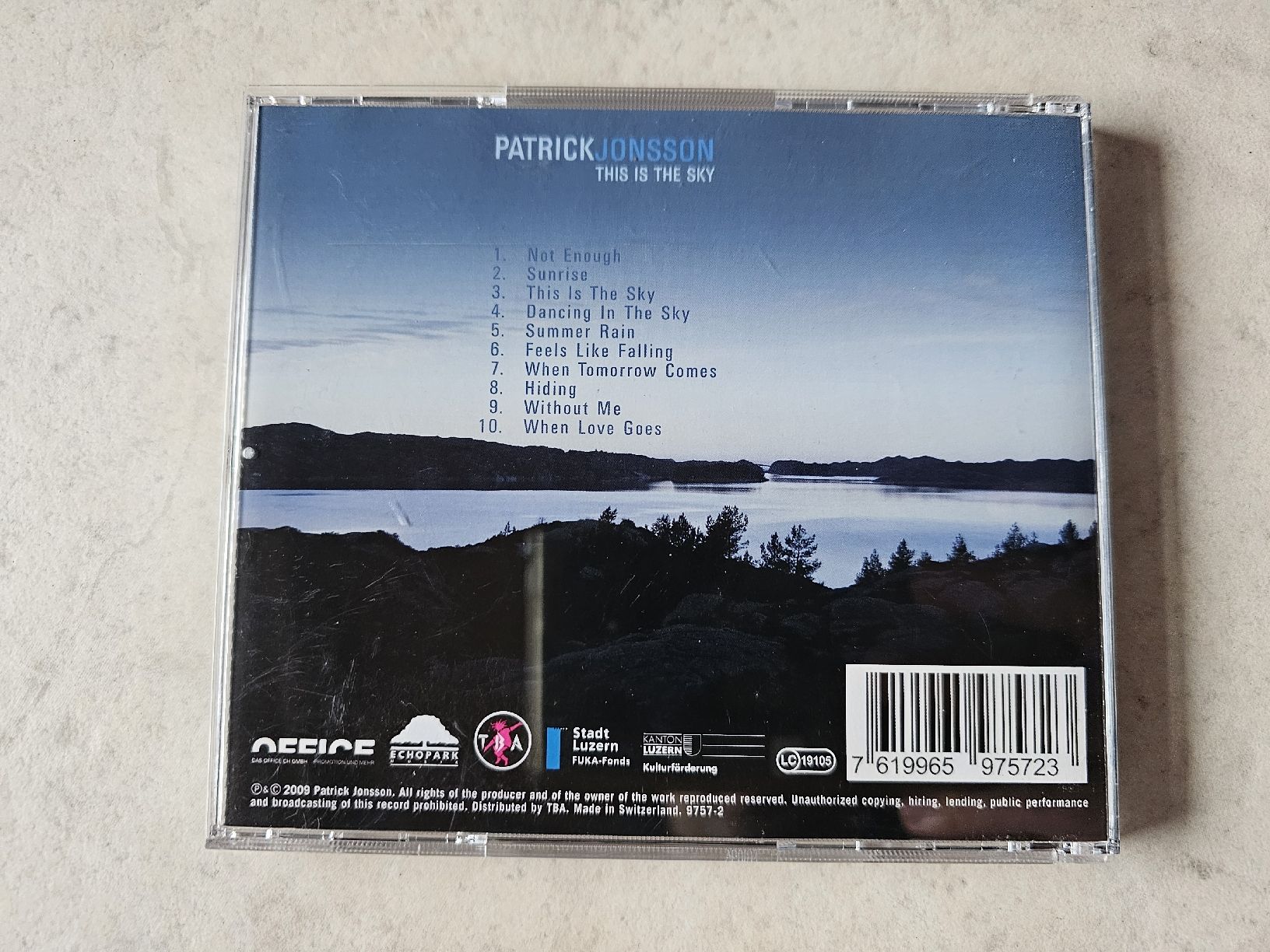 CD: Patrick Jonsson  -  This Is The Sky – Usato da Schneisingen venduto da backstore24 1