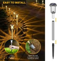 LED Solarleuchten , 6 Stück Warmweiß