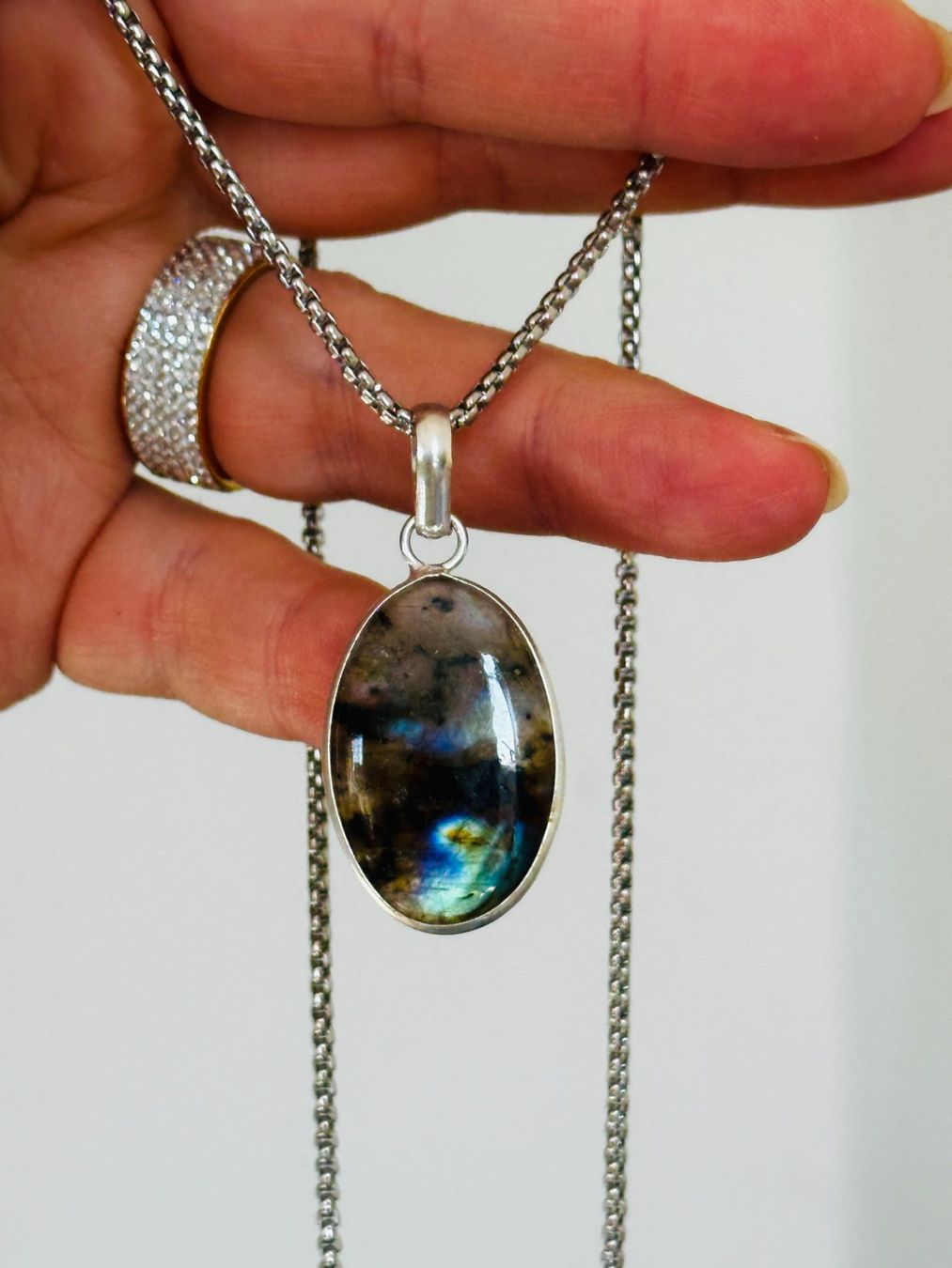 Catenine: Labradorite necklace – Nuovo e nell'imballaggio originale da Genève venduto da AGBERG 5