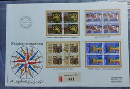 F0603 - FDC Grossbrief Propagande 1978 en bloc de quatre