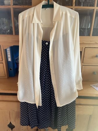 Jupe und Bluse Peterhahn Seide