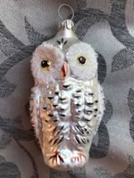 Eule Schneeeule Vogel  aus Lauscha Christbaumschmuck
