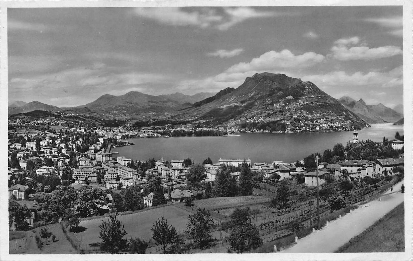 Ansichtskarten: Lugano monte bre – Gebraucht aus Biasca von Blenio71