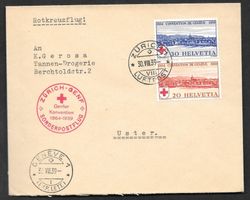 Rotkreuz Postflug SF 39.6b Zürich - Genf 30.8.1939