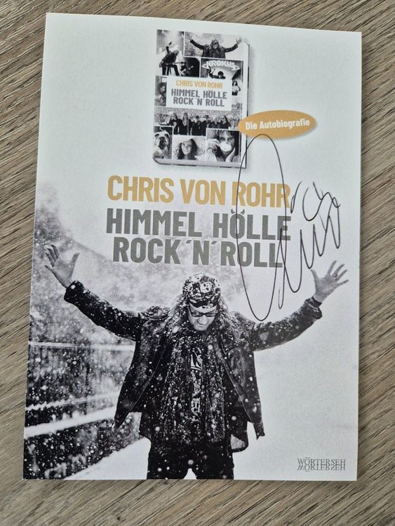 Autogrammpostkarte Chris von Rohr Originalunterschrift (Neu (gemäss ...