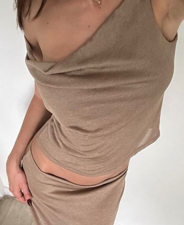 NAKD x Ashton Wood Set in braun, S/M