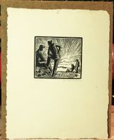 Antik Schöne Radierung 1966er handsigniert