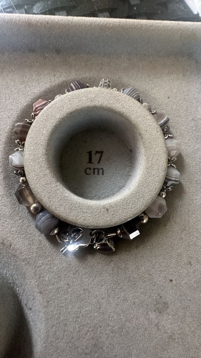 Armbänder & -reifen: Armband mit Achat Botswana Perlen – Neu und originalverpackt aus Kriens von Hortensie6 3