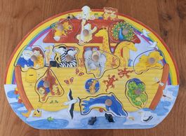 *ARCHE NOAH - HOLZPUZZLE* CA. 25 X 35CM/VOLLSTÄNDIG