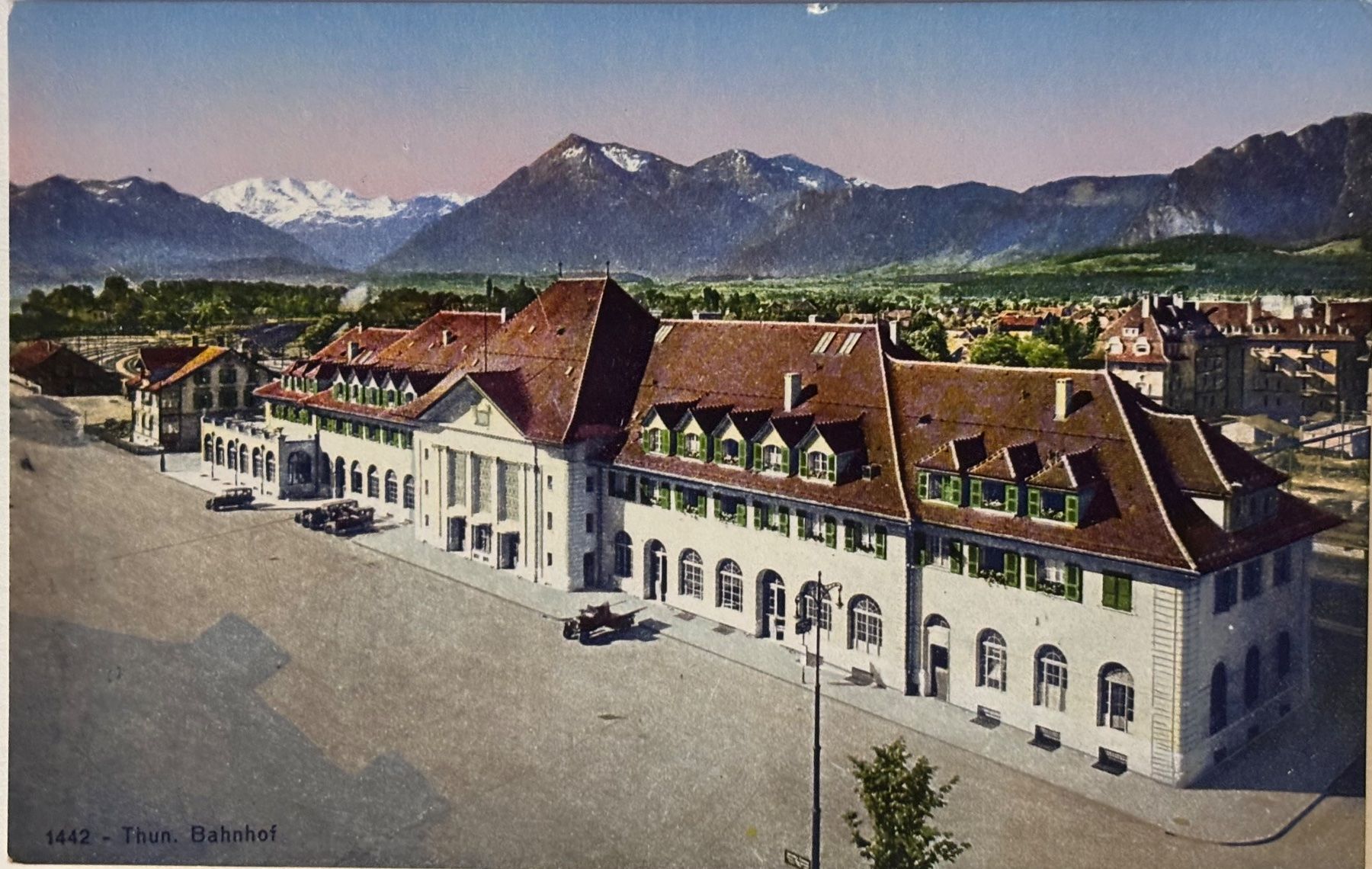 Cartes postales: Thun, Bahnhof – D'occasion à Frauenfeld par Merk52