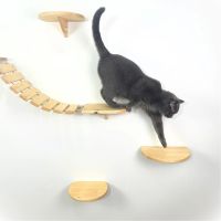 Katzen Kletterwand Set 4-teiliger Wandparcours für Katzen