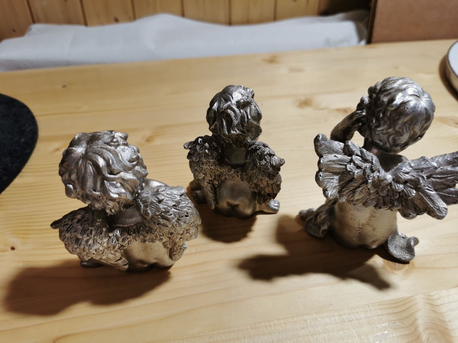 Statuette: Engel 3 Stück silber farbig – Usato da Sirnach venduto da windrad65 1