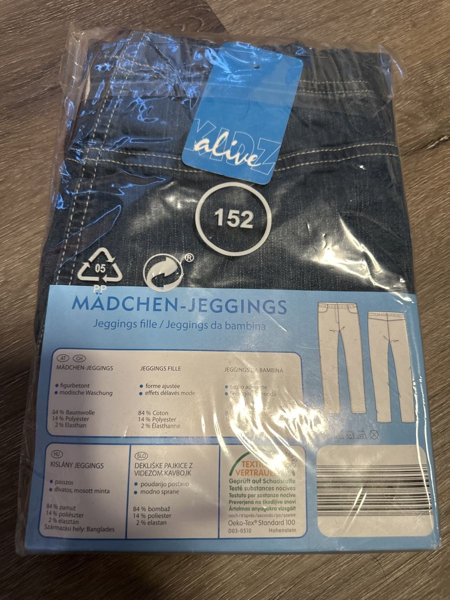 Leggings: Mädchen-Jeggings Gr. 152 Neu – Neu und originalverpackt aus Krauchthal von Kiddy32 1