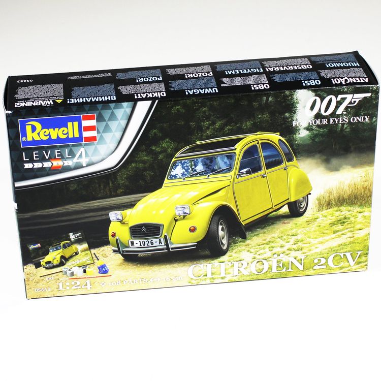 Maquette Revell COFFRET CADEAU JAMES BOND CITROEN 2 CV 1/24