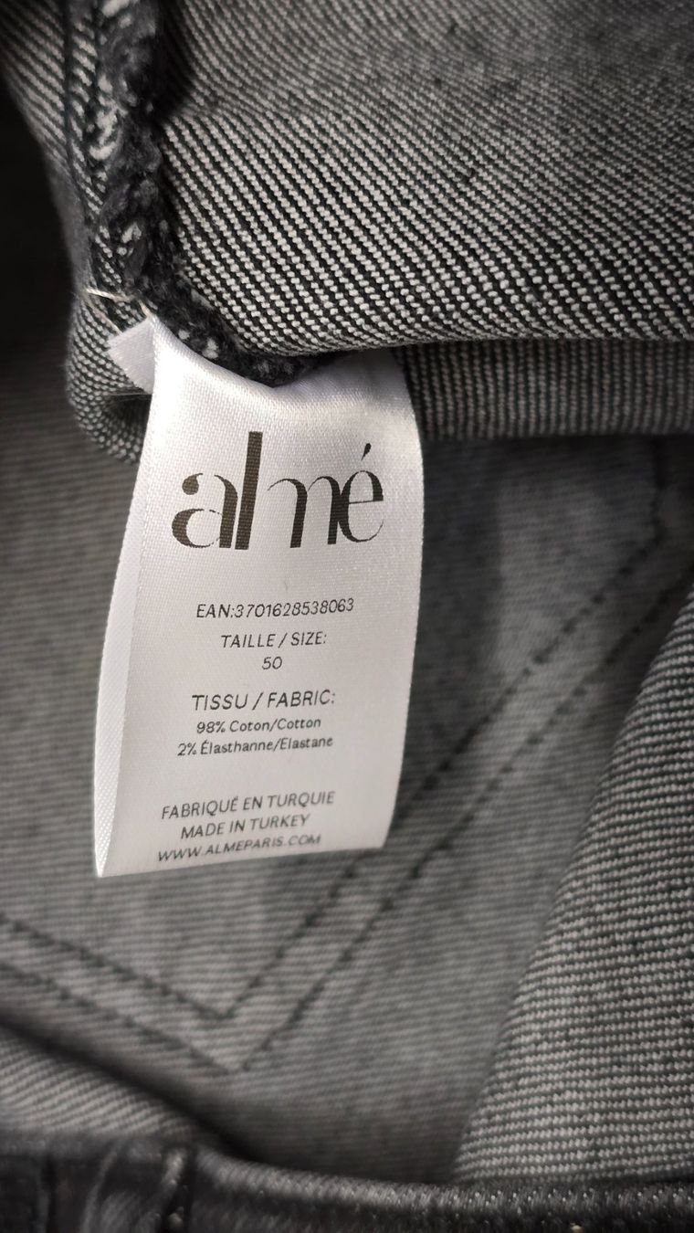 Jeans: Almé Paris Damen Jeans - 50 - anthrazit 👖 – Nuovo e nell'imballaggio originale da Thalwil venduto da VitaMini 5