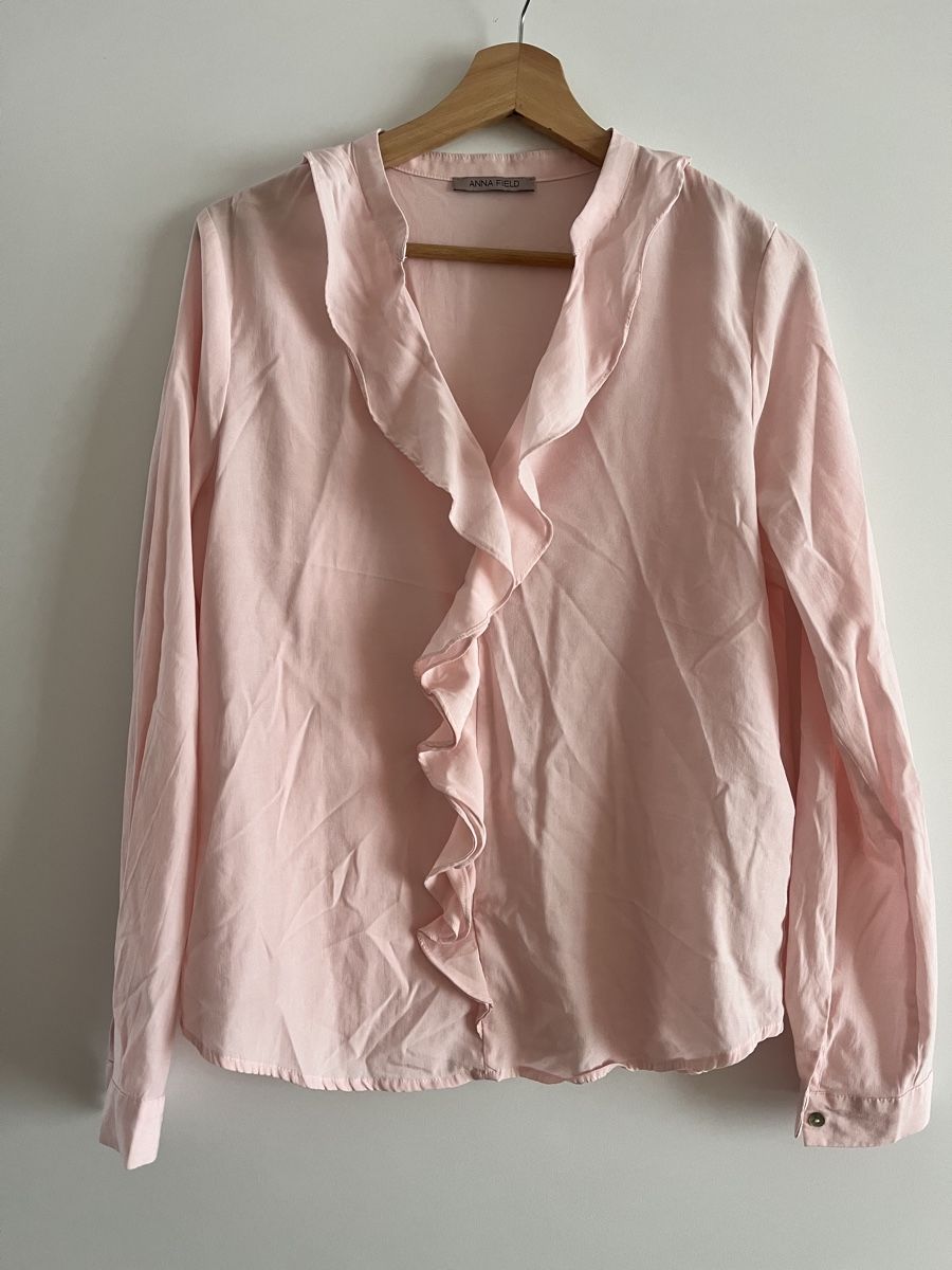 Anna Field Camicette: Rosa Bluse mit Volant – Usato da Zürich venduto da Lelillemore