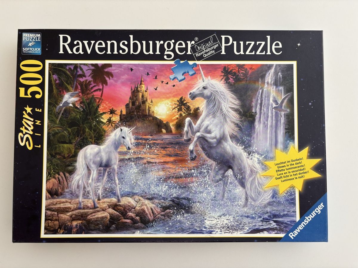 Ravensburger Puzzle: Ravensburger Puzzle Einhörner mit Schloss, 500 Teile – Usato da Rain venduto da Denbie