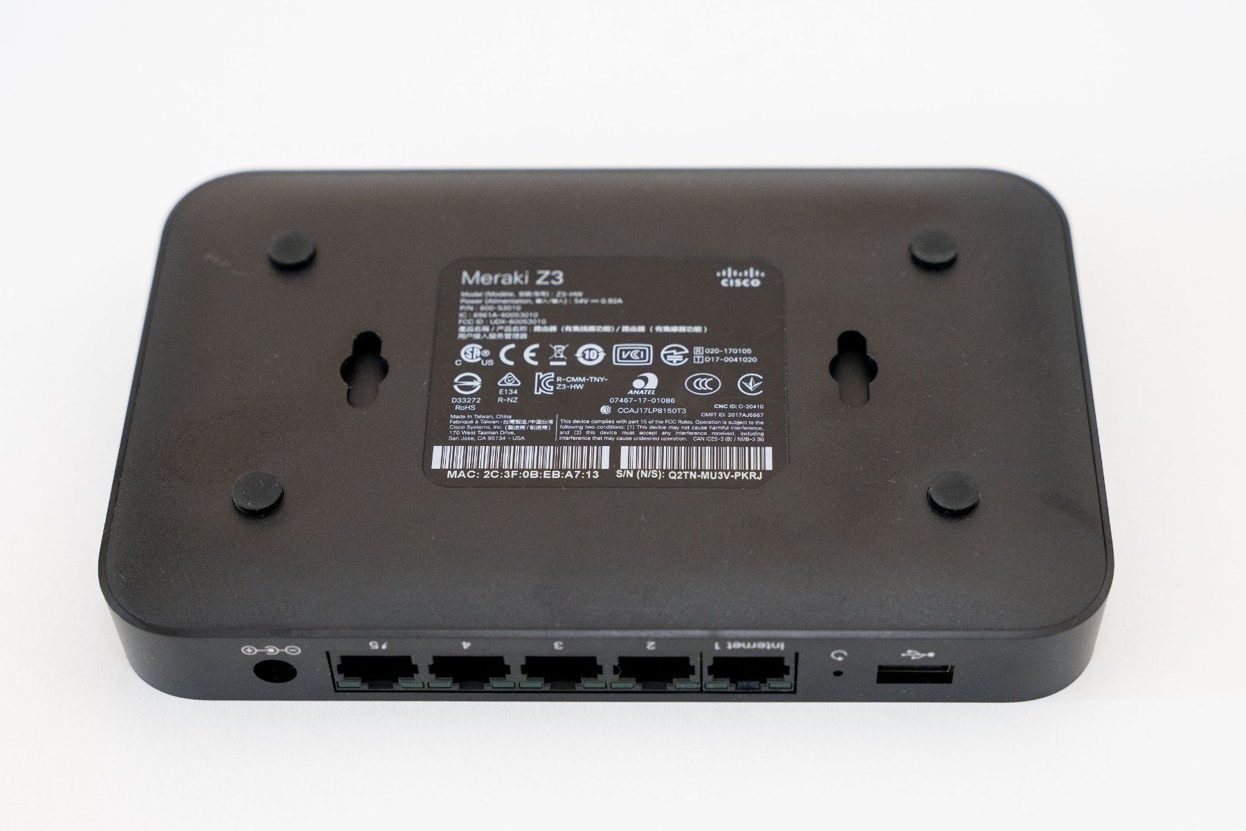 Cisco Firewall: Cisco Meraki Z3-HW Cloud Managed Teleworker Gateway – Usato da Dietlikon venduto da phi_j5l6 1