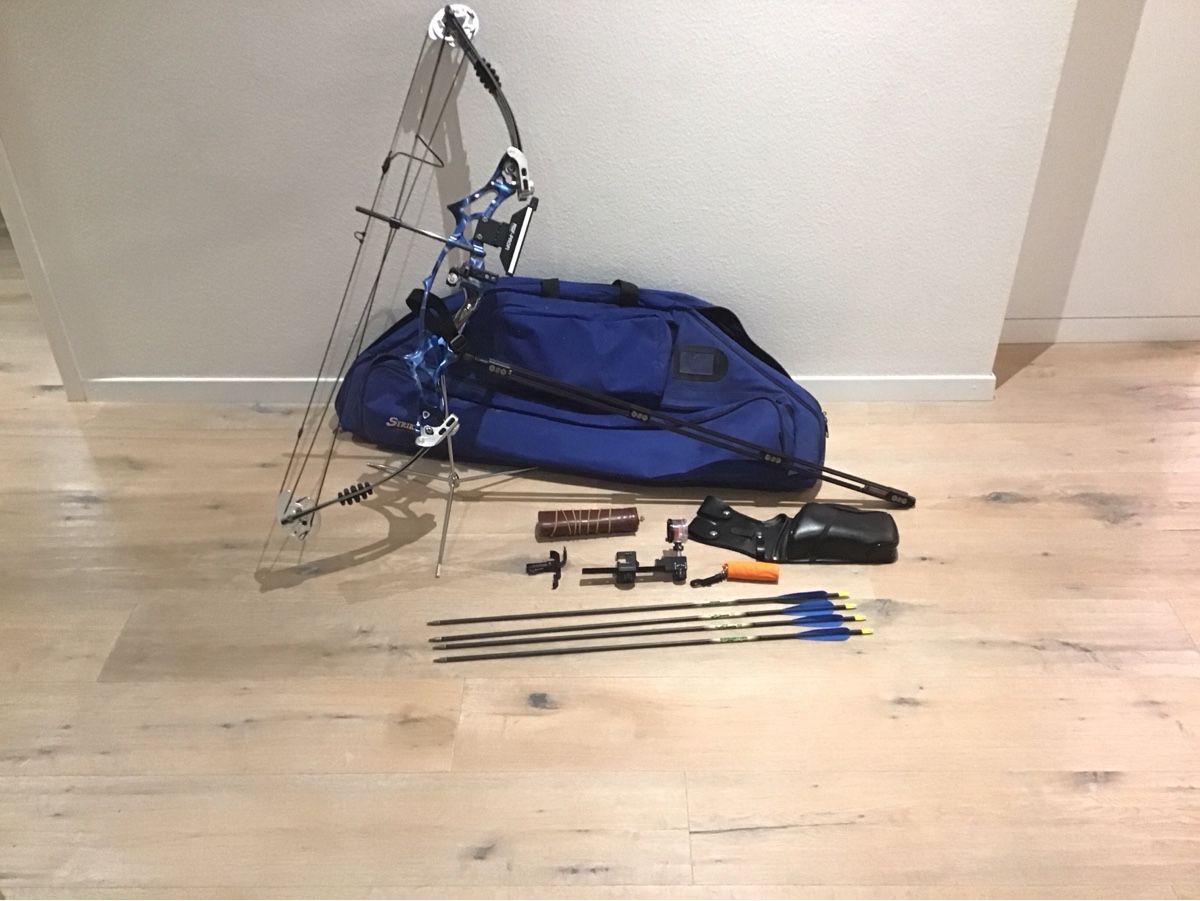 Hoyt Bogenschiessen: Hoyt Compound-Bogen, komplettes Compoundschützen-Set – Gebraucht aus Steinen von Steffu7