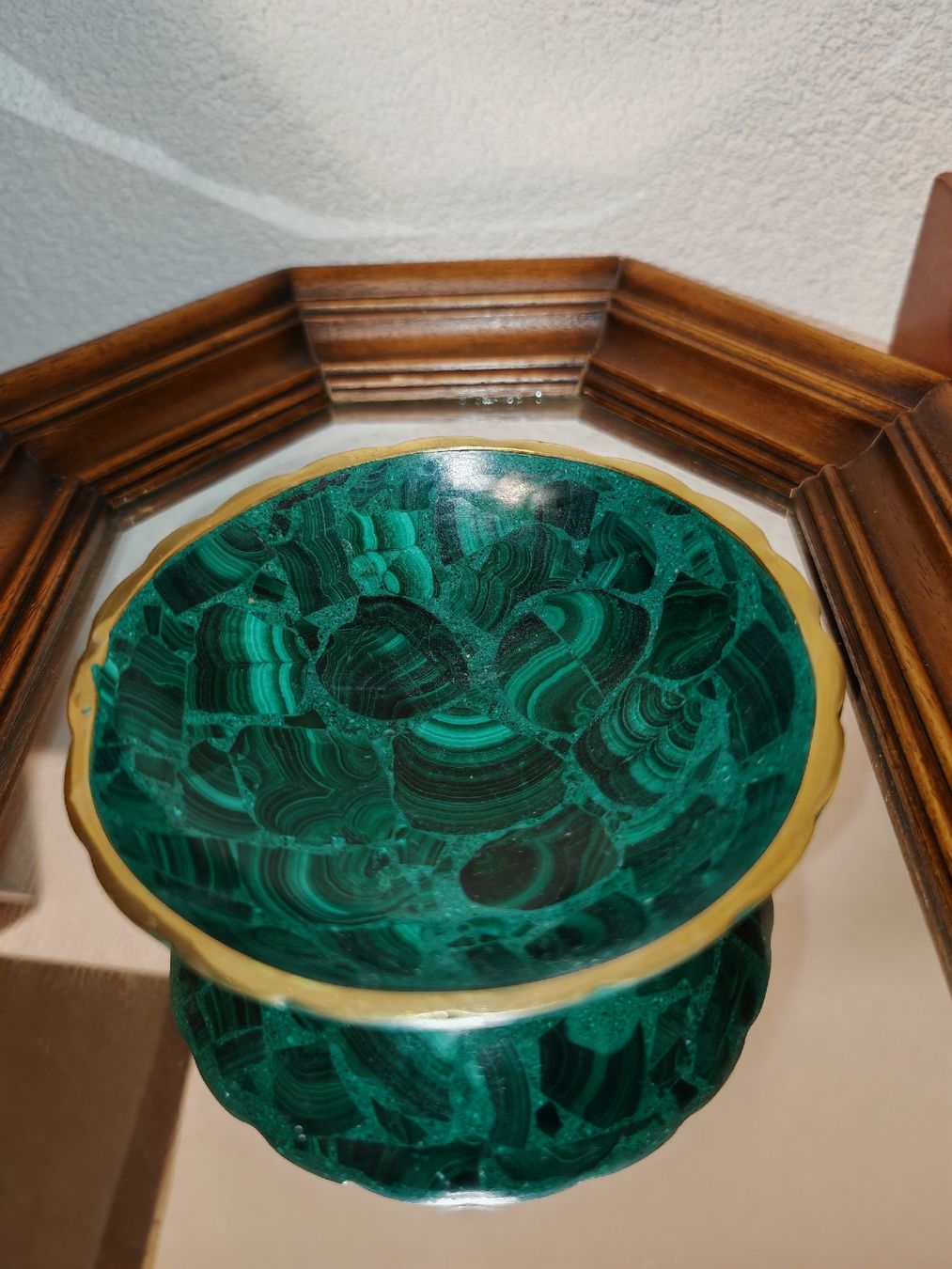 Élégante Petite Coupe / Vide-Poche façon Malachite - doré (Gebraucht ...