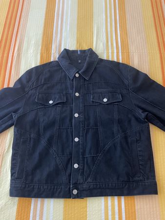 Alexander McQueen Jeansjacke Schwarz Grösse L